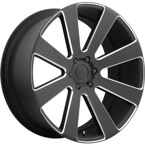 Dub 8 Ball D187 Matte Black W Milled Spokes - Part Number S187229577+20 Dub 8 Ball D187 Matte Black W Milled Spokes Photo
