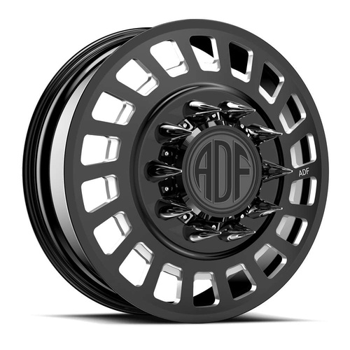 ADF Wheels Halo Gloss Black/Machined - Part Number D212BM208225+144L ADF Wheels Halo Gloss Black/Machined Photo