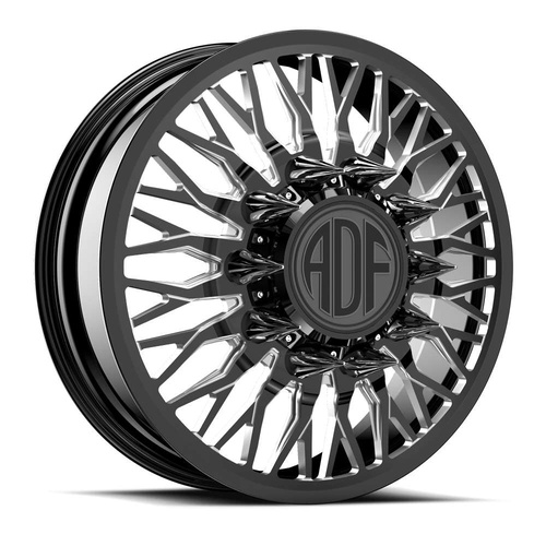 ADF Wheels Rizz Gloss Black/Machined - Part Number D220BM228220+144 ADF Wheels Rizz Gloss Black/Machined Photo