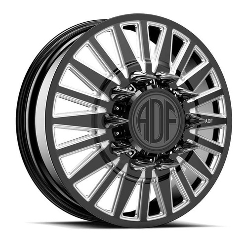 ADF Wheels Spartan Gloss Black/Machined - Part Number D222BM228225+144 ADF Wheels Spartan Gloss Black/Machined Photo