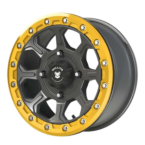 Bullite Bt-03 Gunmetal Gray W/ Neo Yellow Beadlock Photo