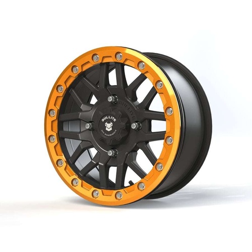 Bullite Bt-06 Satin Black W/ Aerospace Orange Beadlock - Part Number BT061407041561125 Bullite Bt-06 Satin Black W/ Aerospace Orange Beadlock Photo