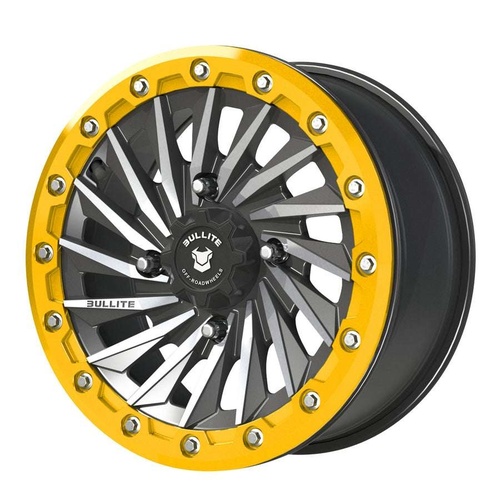 Bullite Bt-08 Satin Black W/ Neo Yellow Beadlock Photo