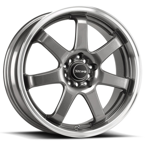 Drag Dr35 Gunmetal W/ Machined Lip - Part Number DR351775054573GM Drag Dr35 Gunmetal W/ Machined Lip Photo