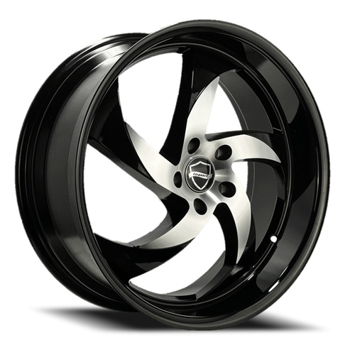 Elegance Danger Gloss Black Machined Photo