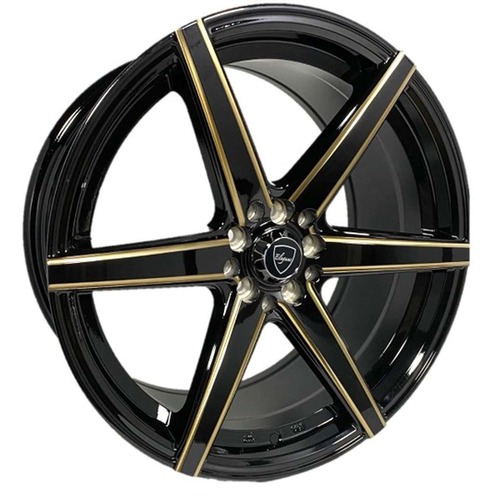 Elegance E002 Gloss Black W/ Bronze Milled Accents Photo