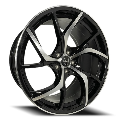 Elegance E008 Gloss Black Machined Photo