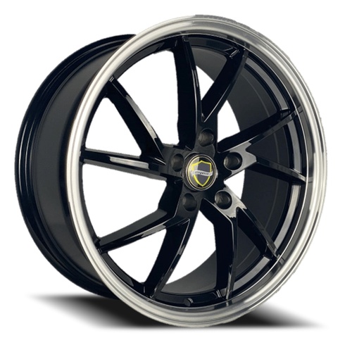 Elegance Sharp Gloss Black Machined Photo