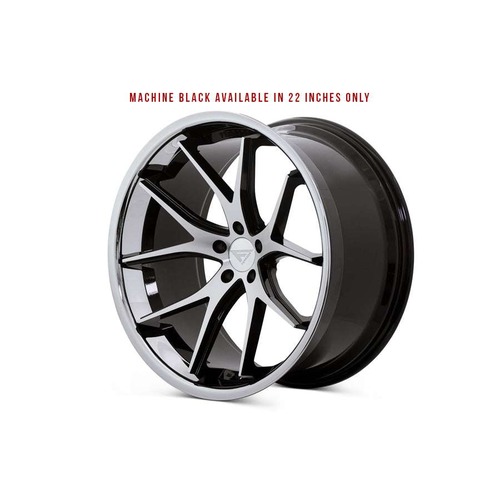 Ferrada FR2 Machined Black W/ Chrome Lip