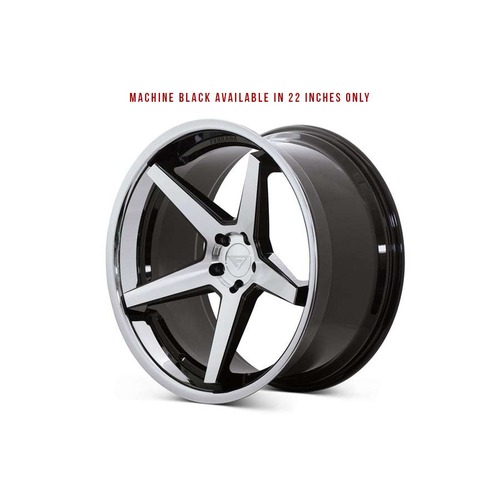 Ferrada FR3 Machined Black W/ Chrome Lip