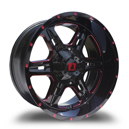 Full Throttle Ft6054 Black W/ Red Milling Photo