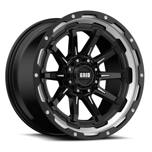 Grid Offroad GD17 Gloss Black Milled