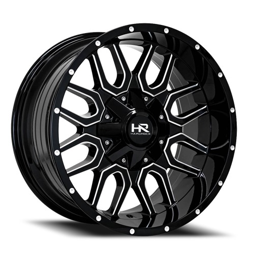 Hardrock H709 Gloss Black Milled - Part Number H709-221070125GBM Hardrock H709 Gloss Black Milled Photo