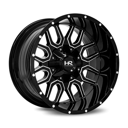 Hardrock H709 Gloss Black Milled - Part Number H709-209081000GBM Hardrock H709 Gloss Black Milled Photo