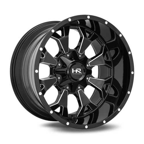 Hardrock Devastator H711 Gloss Black Milled - Part Number H711-209081000GBM Hardrock Devastator H711 Gloss Black Milled Photo