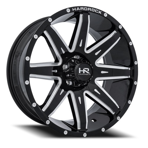 Hardrock Pain Killer Xposed H502 Black W/ Milled Spokes - Part Number H502-221073125BM Hardrock Pain Killer Xposed H502 Black W/ Milled Spokes Photo