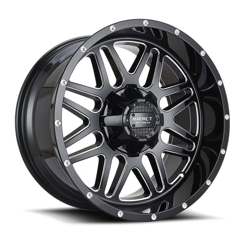 Impact Off-Road 806 Gloss Black Milled Photo