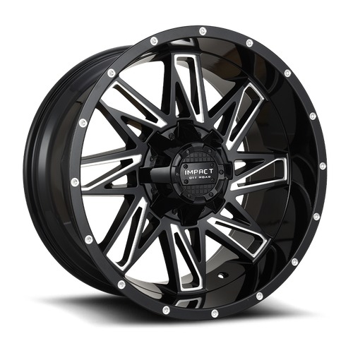 Impact Off-Road 814 Gloss Black Milled - Part Number 814GB-29066-00 Impact Off-Road 814 Gloss Black Milled Photo