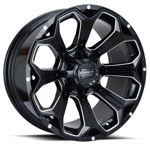 Impact Off-Road 817 Gloss Black Milled - Part Number 817GB-21066-12 Impact Off-Road 817 Gloss Black Milled Photo