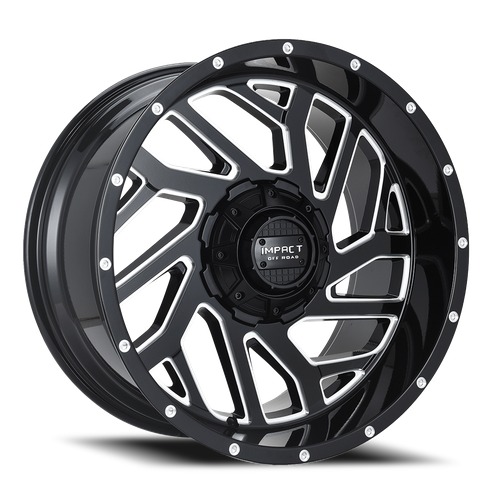 Impact Off-Road 823 Gloss Black Milled - Part Number 823GB-221256-44 Impact Off-Road 823 Gloss Black Milled Photo