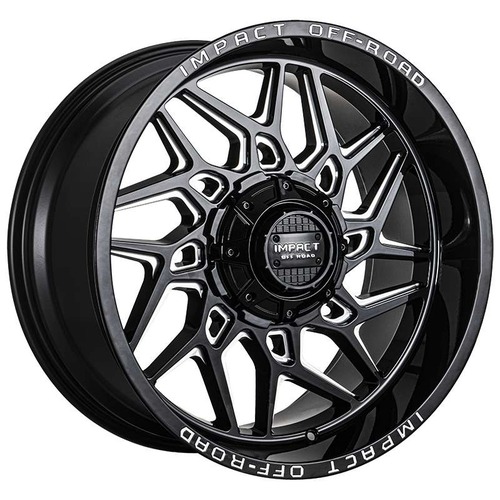 Impact Off-Road 829 Gloss Black Milled - Part Number 829GBX-21056-12 Impact Off-Road 829 Gloss Black Milled Photo