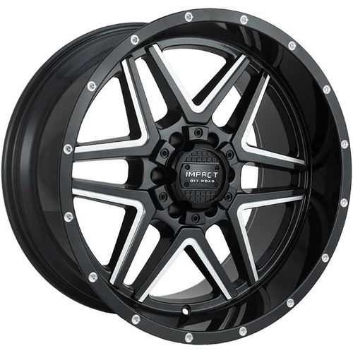 Impact Off-Road 831 Gloss Black Milled Photo