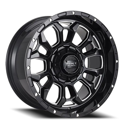 Impact Off-Road 901 Gloss Black Milled - Part Number 901GB-21056-12 Impact Off-Road 901 Gloss Black Milled Photo