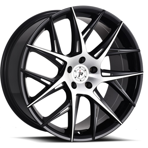 Impact 603 Gloss Black Machined - Part Number 603BMF-28512+35 Impact 603 Gloss Black Machined Photo