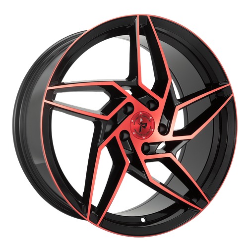 Impact 605 Gloss Black W/ Red Machined Face Photo
