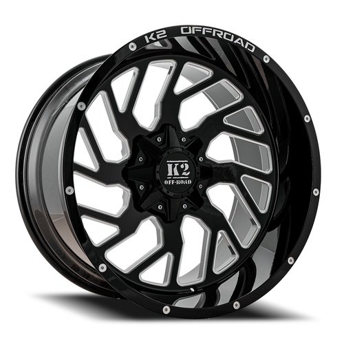 K2 Shockwave K12 Gloss Black Milled - Part Number K122010555150-12GBML K2 Shockwave K12 Gloss Black Milled Photo