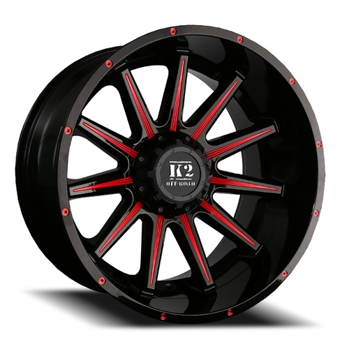 K2 Tanker K10 Black W/ Red Milling - Part Number K10209655135+00RML K2 Tanker K10 Black W/ Red Milling Photo