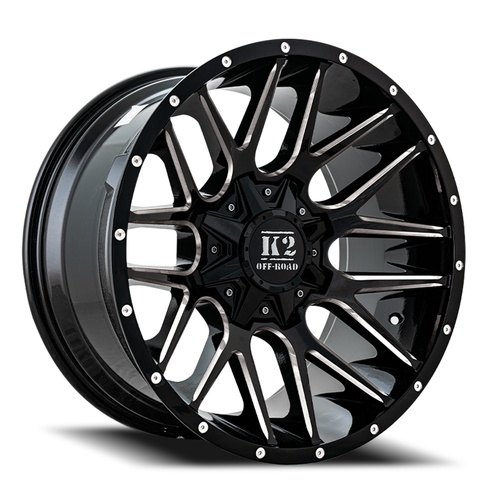 K2 Venom K18 Gloss Black Milled - Part Number K182010545127-12GBML K2 Venom K18 Gloss Black Milled Photo