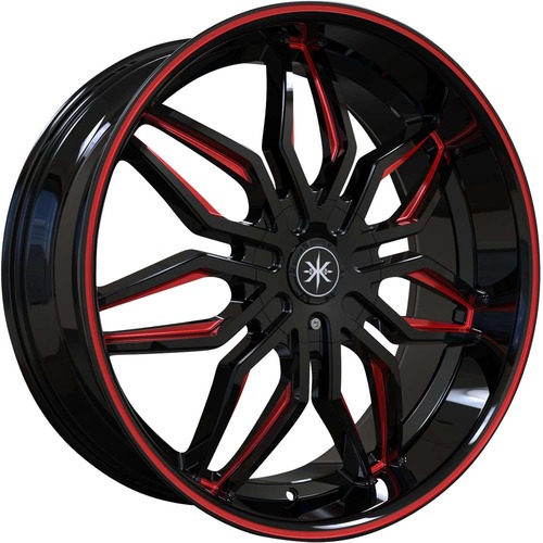 Karma Kustom K18 Black Milled W/ Red Accents Photo