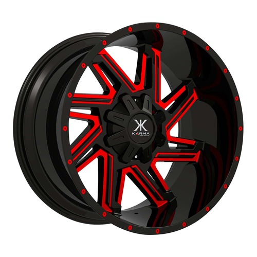 Karma Offroad K29 Black Milled W/ Red Accents Photo