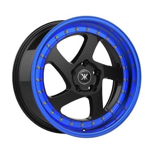 Karma Kr-105 Black With Blue Lip - Part Number KR105-188045+38GBBL Karma Kr-105 Black With Blue Lip Photo