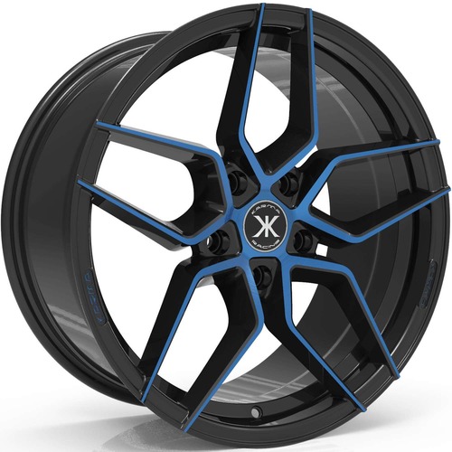 Karma Racing Kr-100 Black Machined W/ Blue Face Photo