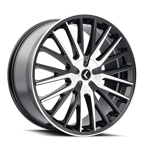 Kraze Kr185 Double Down Gloss Black Machined - Part Number KR185-7809BM38 Kraze Kr185 Double Down Gloss Black Machined Photo