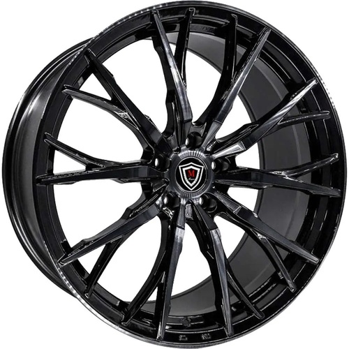 Marquee Wheels M4409 Black Machined W/ Smoked Tint Photo