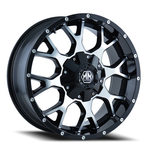 Mayhem Warrior 8015 Black W/ Machined Face - Part Number 8015-2981B18 Mayhem Warrior 8015 Black W/ Machined Face Photo