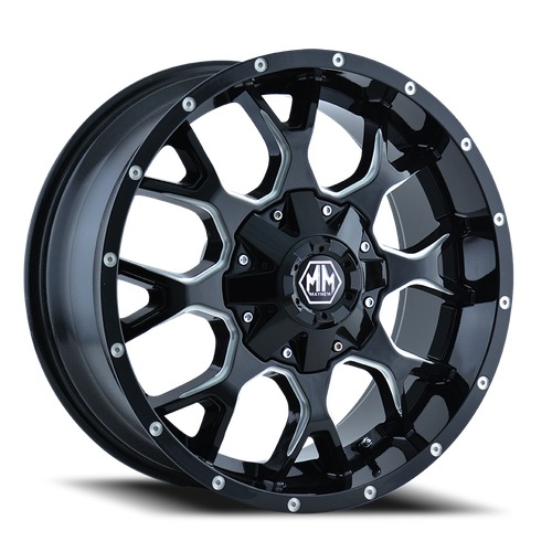 Mayhem Warrior 8015 Black W/ Milled Spokes Photo