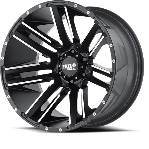 Moto Metal MO978 Razor Satin Black W/ Machined Face - Part Number MO97821050524NGC Moto Metal MO978 Razor Satin Black W/ Machined Face Photo