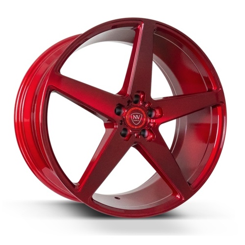 NV Wheels Nvv Brushed Red - Part Number NVV2295120+30BRUSHEDRED NV Wheels Nvv Brushed Red Photo