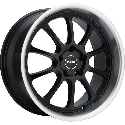 NS Wheels Ns-Ten Matte Black With Machined Lip Photo