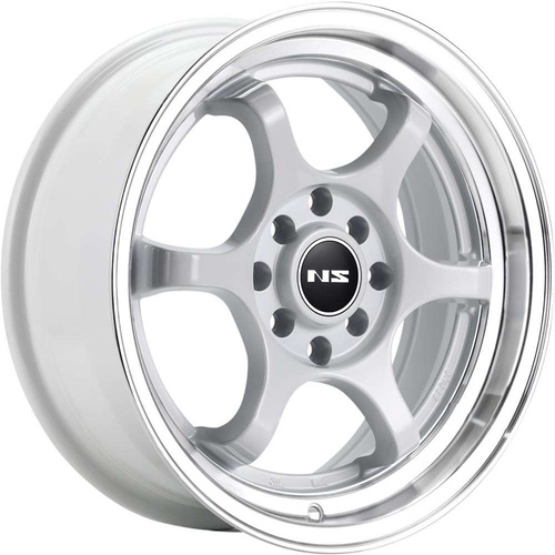 NS Wheels Ns1202 White With Machined Lip Photo