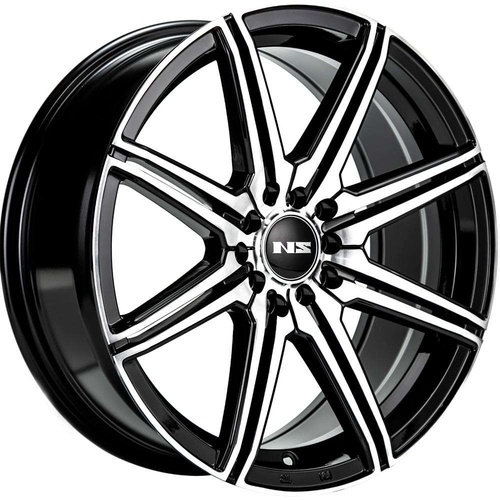 NS Wheels Ns1603 Gloss Black Machined - Part Number NS1603167026+38BMF NS Wheels Ns1603 Gloss Black Machined Photo
