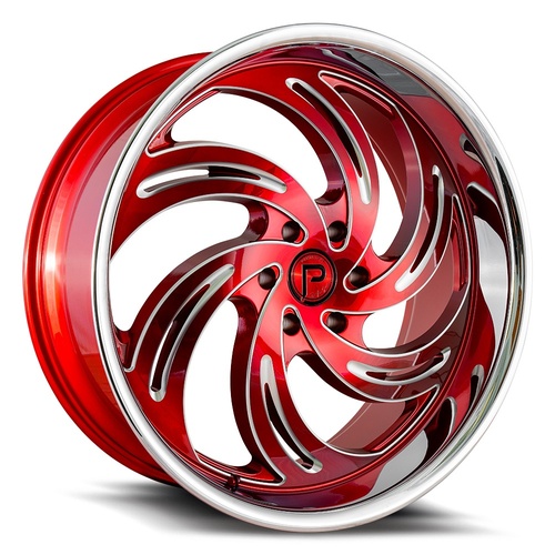 Pinnacle Phoenix P300 Candy Red Milled W/ Stainless Lip Photo