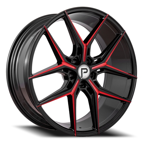 Pinnacle Splendent P204 Black W/ Red Milling - Part Number P2042295115-15RML Pinnacle Splendent P204 Black W/ Red Milling Photo