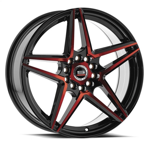 Spec-1 Sp-54 Gloss Black & Red Machined Photo