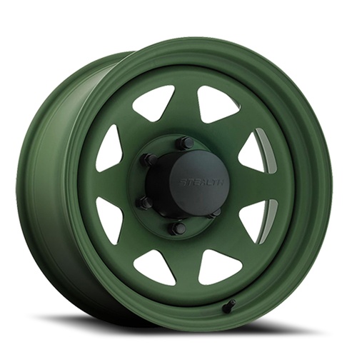 US Wheel 8-Spoke Camo Green Photo