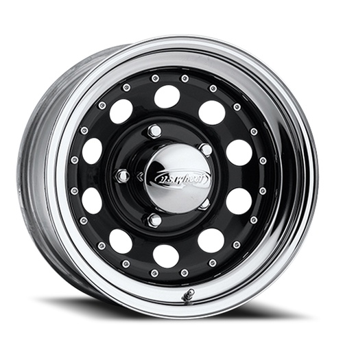US Wheel Modular Black And Chrome Photo